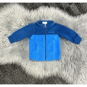 Columbia Sportswear Two-Tone Blue Infant Fleece Zip-Up Jacket 6/12month